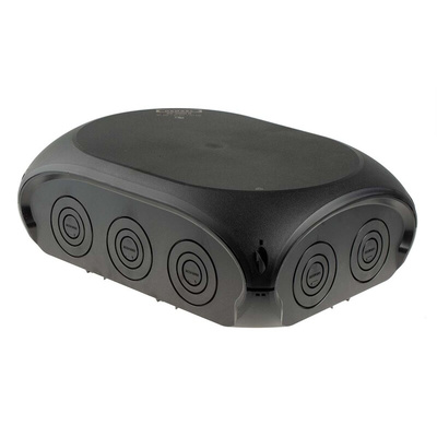 HENSEL ENYCASE DK Series Black Polycarbonate Junction Box, 355 x 255 x 122mm
