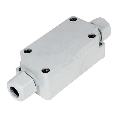 Takachi Electric Industrial TMC Series Grey Plastic Junction Box, IP65, 3 Terminals, 65 x 33 x 24mm