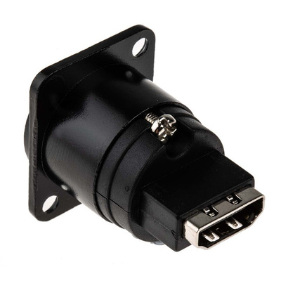 RS PRO Type A 2 Way Female Feedthrough HDMI Connector