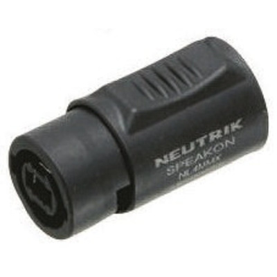 Neutrik Loudspeaker Connector, Plug to Plug, 4 Way, 30A