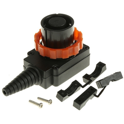 RS PRO Right Angle Cable Mount Loudspeaker Connector Plug, 8 Way, 15A, Screw Down, Solder Termination