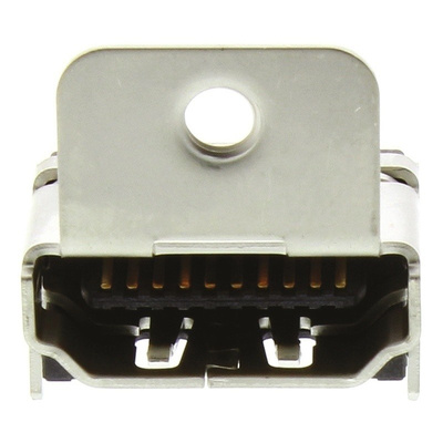 TE Connectivity Type A 19 Way Female Right Angle HDMI Connector