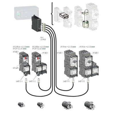 Schneider Electric Connection Module for use with GV3P, LC1D, LC2D
