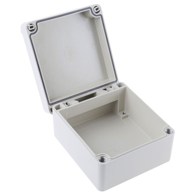 RS PRO Glass Reinforced Plastic Wall Box, IP66, 100 mm x 160 mm x 200mm