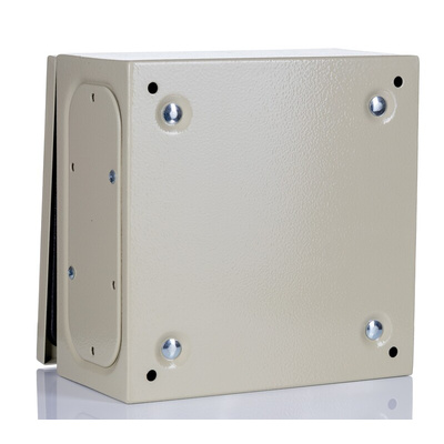 RS PRO Steel Wall Box, IP66, 250 mm x 250 mm x 150mm
