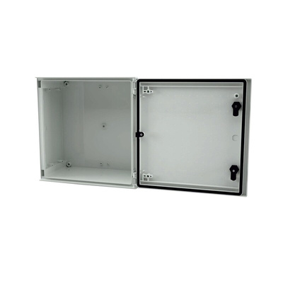 RS PRO Fibreglass Reinforced Polyester Wall Box, IP66, 400 mm x 400 mm x 200mm