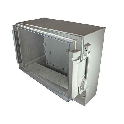 RS PRO ABS, Polycarbonate Wall Box, IP65, Viewing Window, 256 mm x 217 mm x 132.5mm