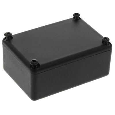 Black ABS Potting Box With Lid, 46 x 32 x 20mm