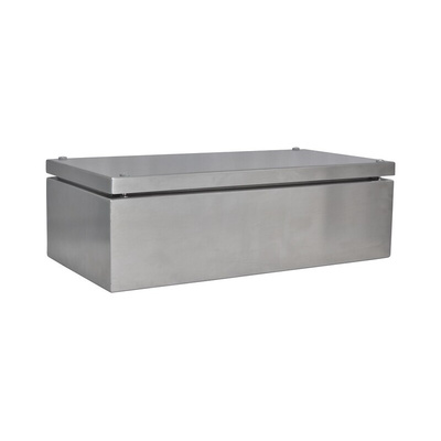 RS PRO 304 Stainless Steel Enclosure, IP66, 400 mm x 200 mm x 121mm