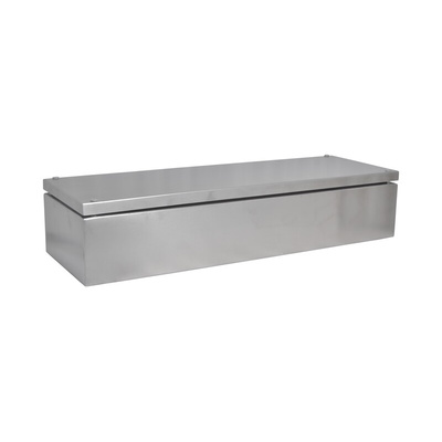 RS PRO 304 Stainless Steel Enclosure, IP66, 600 mm x 200 mm x 121mm