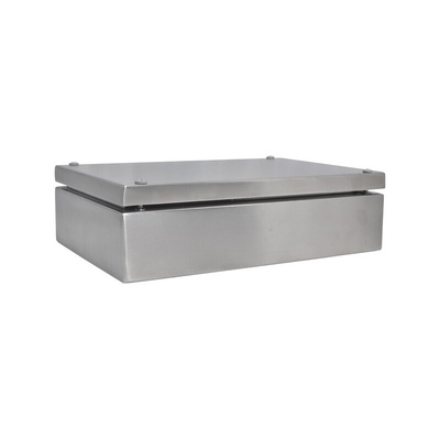 RS PRO 304 Stainless Steel Enclosure, IP66, 300 mm x 200 mm x 81mm