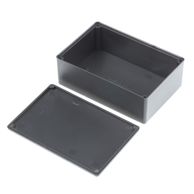 Black ABS Potting Box With Lid, 74 x 50 x 28mm