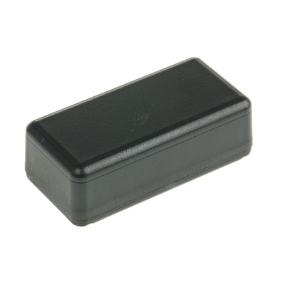 Black ABS Potting Box With Lid, 42 x 21 x 15mm