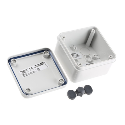 Schneider Electric Thalassa TBP Series Polycarbonate Wall Box, IP66, 89 mm x 89 mm x 54mm