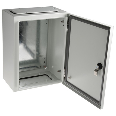 RS PRO Steel Wall Box, IP65, 400 mm x 300 mm x 200mm