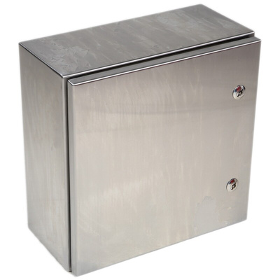 RS PRO 304 Stainless Steel Wall Box, IP66, 400 mm x 400 mm x 200mm