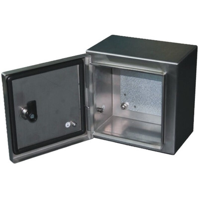 RS PRO 304 Stainless Steel Wall Box, IP66, 500 mm x 500 mm x 200mm