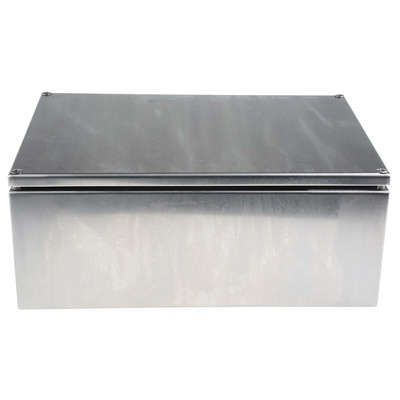 RS PRO 304 Stainless Steel Terminal Box, IP66, 300 mm x 200 mm x 120mm