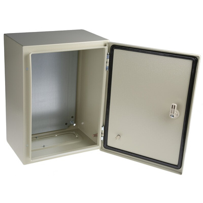 RS PRO Steel Wall Box, IP66, 400 mm x 300 mm x 210mm