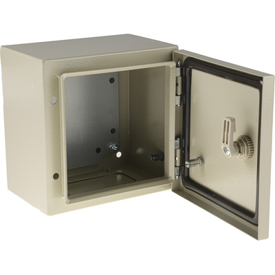 RS PRO Steel Wall Box, IP66, 200 mm x 200 mm x 150mm