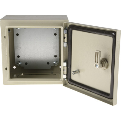 RS PRO Steel Wall Box, IP66, 200 mm x 200 mm x 150mm