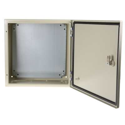 RS PRO Steel Wall Box, IP66, 400 mm x 400 mm x 200mm