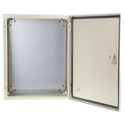 RS PRO Steel Wall Box, IP66, 500 mm x 400 mm x 150mm