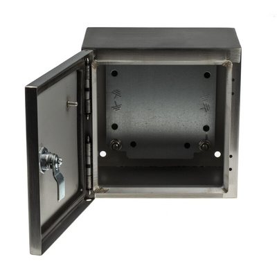 RS PRO 304 Stainless Steel Wall Box, IP66, 200 mm x 200 mm x 150mm