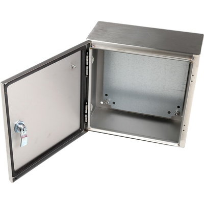 RS PRO 304 Stainless Steel Wall Box, IP66, 300 mm x 300 mm x 150mm