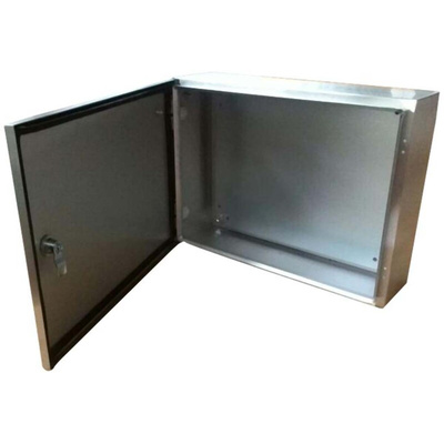 RS PRO 304 Stainless Steel Wall Box, IP66, 400 mm x 400 mm x 200mm