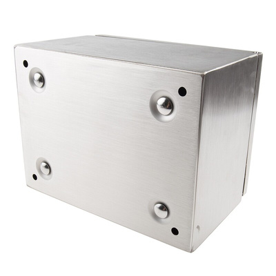 RS PRO 304 Stainless Steel Wall Box, IP66, 240 mm x 180 mm x 150mm