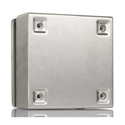 Rittal KEL Series 304 Stainless Steel Wall Box, IP66, ATEX, IECEx, 150 mm x 150 mm x 80mm