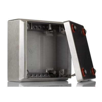 Rittal KEL Series 304 Stainless Steel Wall Box, IP66, ATEX, IECEx, 150 mm x 150 mm x 80mm