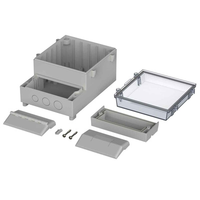 Bopla RegloCard-Plus Series ABS, Polycarbonate Wall Box, IP65, Viewing Window, 131 mm x 186 mm x 103mm