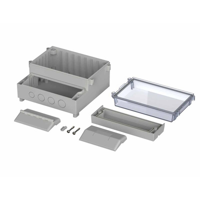 Bopla RegloCard-Plus Series ABS, Polycarbonate Wall Box, IP65, Viewing Window, 166 mm x 161 mm x 93mm