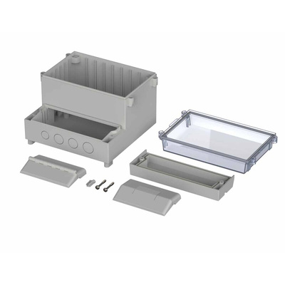 Bopla RegloCard-Plus Series ABS, Polycarbonate Wall Box, IP65, Viewing Window, 166 mm x 161 mm x 121mm