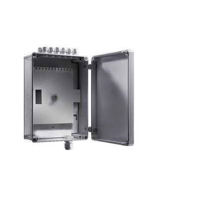 Rittal DK 7451 Series Fibreglass Wall Box, IP66, 254 mm x 180 mm x 90mm