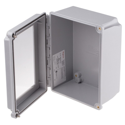 nVent HOFFMAN A48 Series Glass Reinforced Plastic Wall Box, IP66, Viewing Window, 267 mm x 216 mm x 167mm