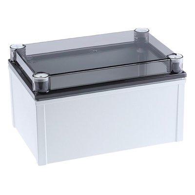Fibox CAB PCQ Series Polycarbonate Wall Box, IP66, IP67, Viewing Window, 172 mm x 198 mm x 298mm