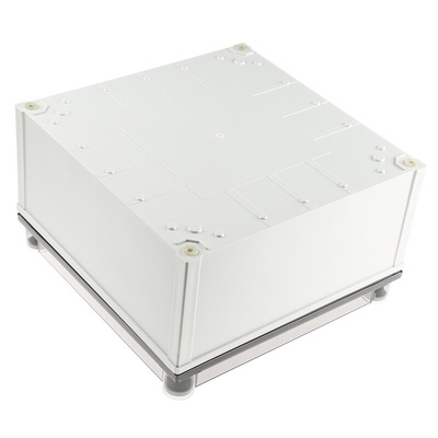 Fibox CAB PCQ Series Polycarbonate Wall Box, IP66, IP67, Viewing Window, 172 mm x 298 mm x 298mm