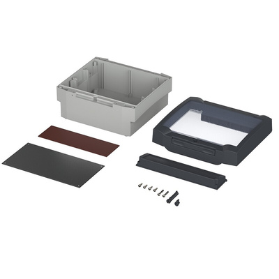 Bopla Bocard (Set) Series ABS, Polycarbonate Wall Box, IP65, Viewing Window, 179 mm x 199 mm