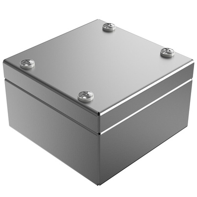 Rose Stainless Steel Enclosures Series Stainless Steel Wall Box, IP66, 100 mm x 100 mm x 61mm