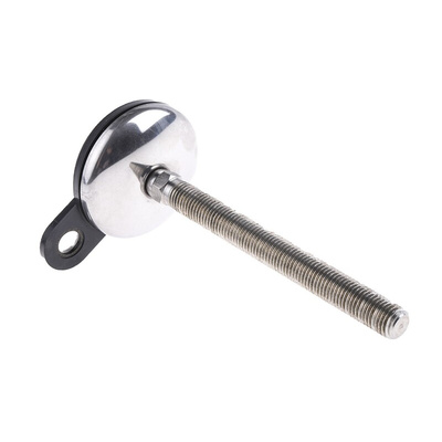 Nu-Tech Engineering M16 75mm Dia. Stainless Steel Adjustable Foot, 750kg Static Load Capacity 3.5° Tilt Angle
