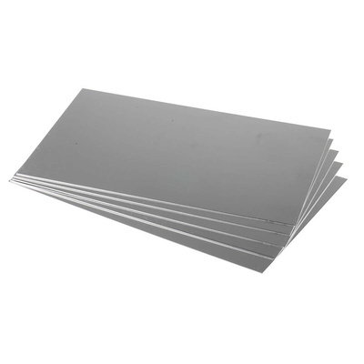 RS PRO Aluminium Metal Sheet 200mm x 300mm, 1.2mm Thick