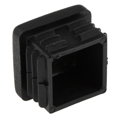 RS PRO Black Plastic Square End Cap, 25mm 25 mm Strut Profile