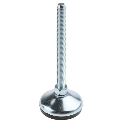 RS PRO M10 Rubber Adjustable Foot, 400kg Static Load Capacity 10° Tilt Angle