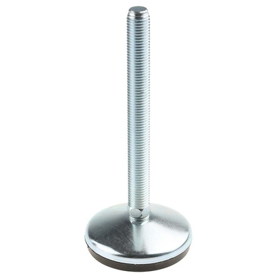 RS PRO M16 Rubber Adjustable Foot, 1000kg Static Load Capacity 10° Tilt Angle