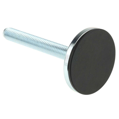 RS PRO M14 Rubber Adjustable Foot, 1800kg Static Load Capacity 5° Tilt Angle