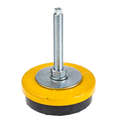 RS PRO M20 Natural Rubber Adjustable Foot, 3000kg Static Load Capacity