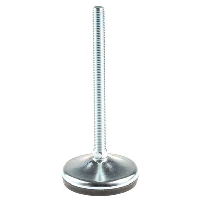 RS PRO M12 Rubber Adjustable Foot, 1000kg Static Load Capacity 10° Tilt Angle
